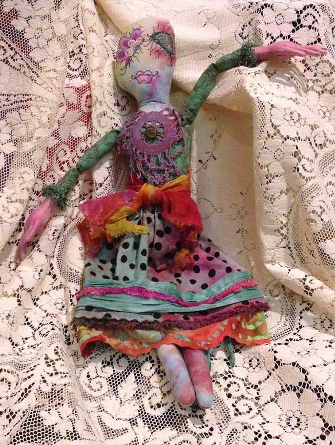 textile art dolls