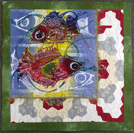 Bali Fish by Mary Kerr, machine quilted by Shannon Shirley