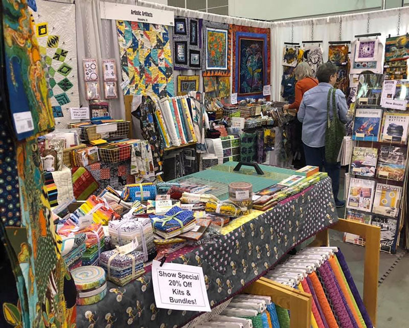 Artistic Artifacts booth at the Mid-Atlantic Quilt Festival 2019