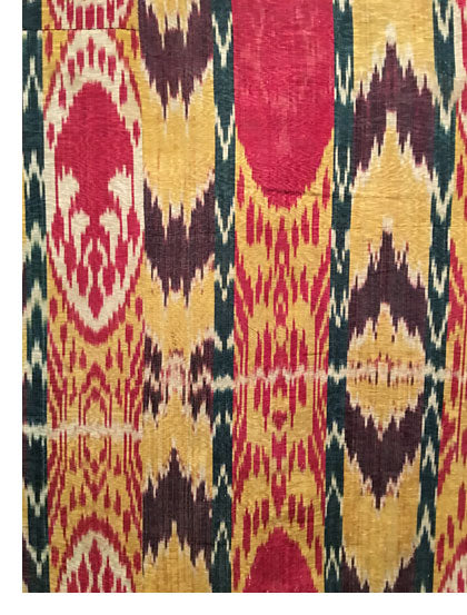 Ikat from the "To Dye For: Ikats from Central Asia" exhibit at the he Freer