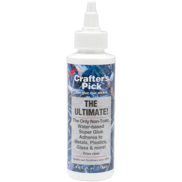 White glue bottle labeled Crafter's Pick THE ULTIMATE!