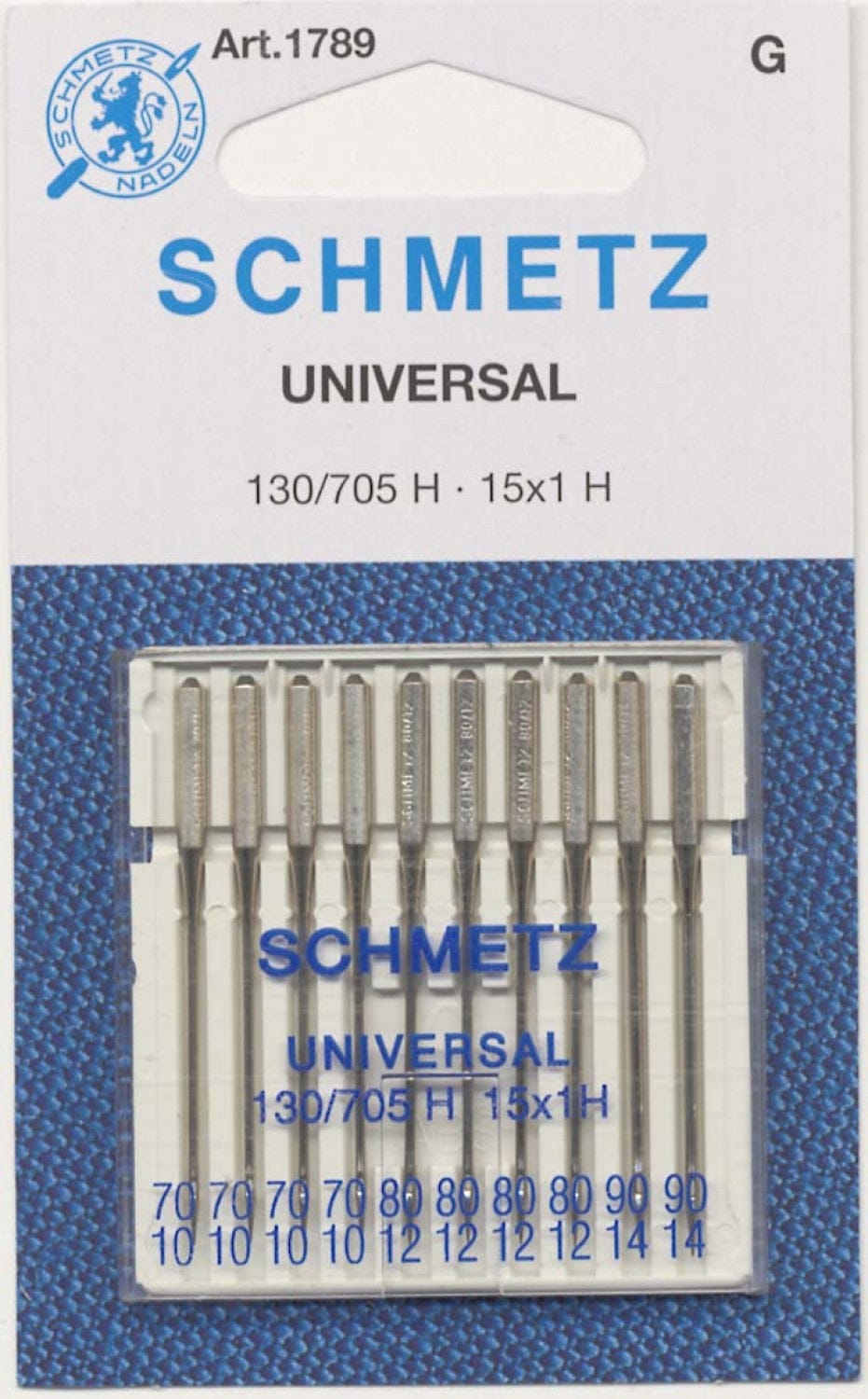 Schmetz Double Needle Size: 110/18 --- Universal - Home (130/705 H) By SCHMETZ Sewing Machine Needles