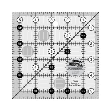 CGR5 Creative Grids quilting ruler, square shape