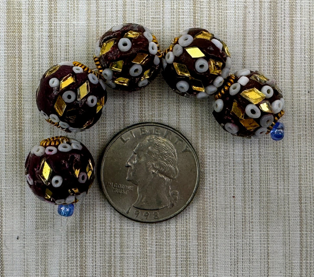 Beads, Indian Mirror Beads.