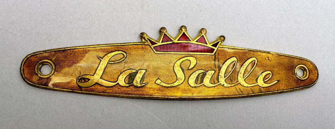 Vintage Enamel Nameplate, La Salle