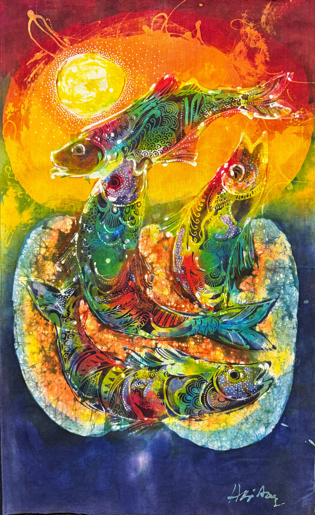 Hari Agung Batik Panel, Fish Medium