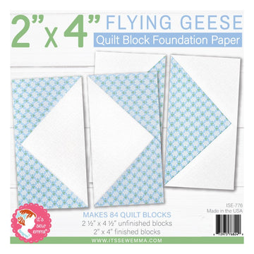 ISE-776 Flying Geese Quilt Block Foundation Paper