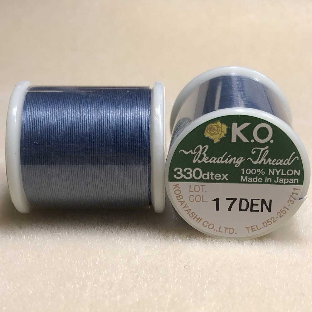 K.O. Beading Thread, Denim Blue (55 yd. spool) – Artistic Artifacts