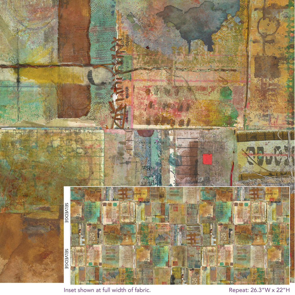 Desert-toned fabric repeat pattern, PWSE028