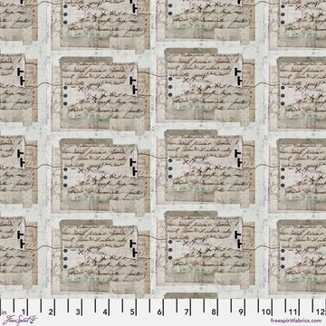 Vintage paper pattern fabric.