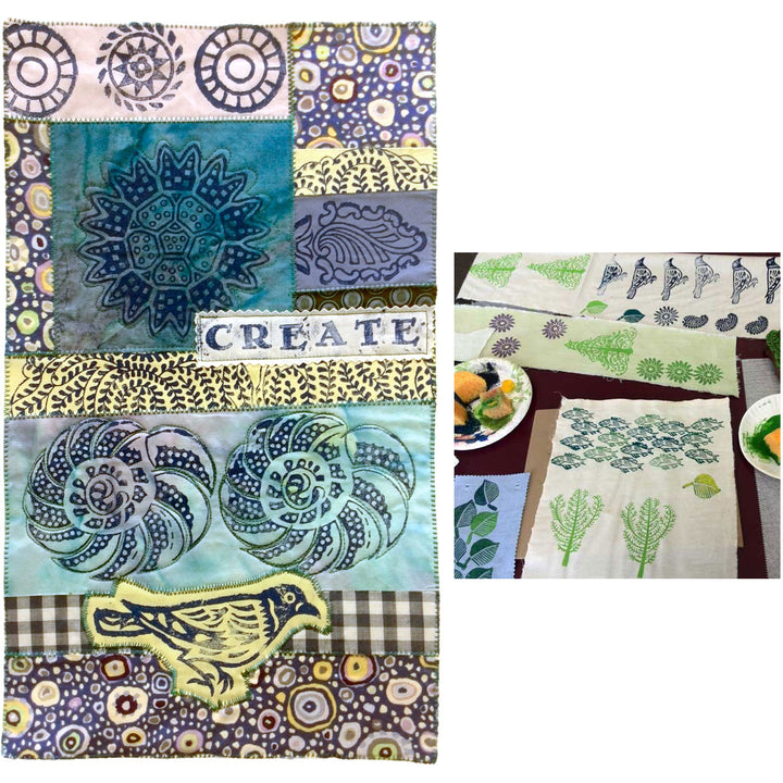 June 8: Block Printed Collage Art Quilt with Judy Gula