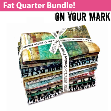 On Your Mark fat quarter bundle of fabric