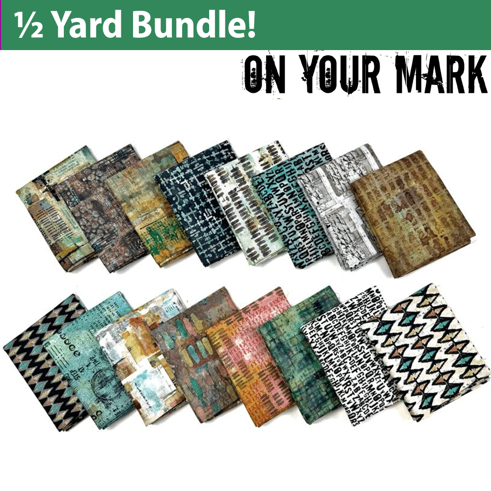 On Your Mark half-yard fabric bundle