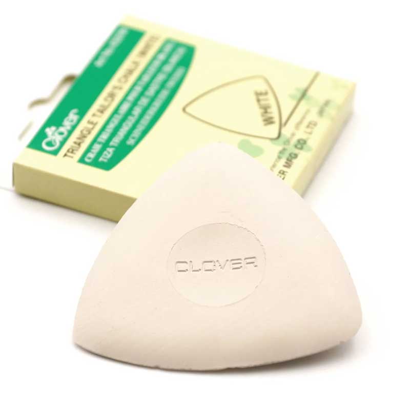Clover Triangle Tailor's Chalk - White