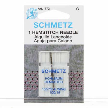 Schmetz Hemstitch/Wing 100/16 Needle (1 pk)