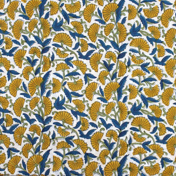 Handmade Block Printed Fabric from India