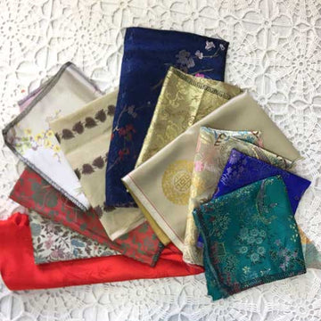 Assorted Silk Fabrics Scrap Pack