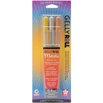 Gelly Roll Metallic Pens, 3/pk