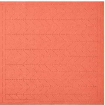 Sashiko Preprinted Fabric, Sugiaya (herringbone), Orange