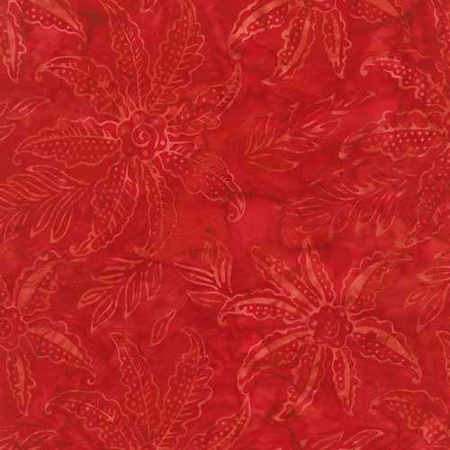 Batik - Red flowers