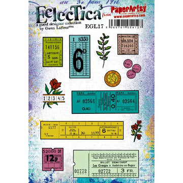 Eclectica Stamp Collection #17 by Gwen Lafleur, Ticket Ephemera