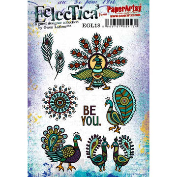 Eclectica Stamp Collection #18 by Gwen Lafleur, Peacocks