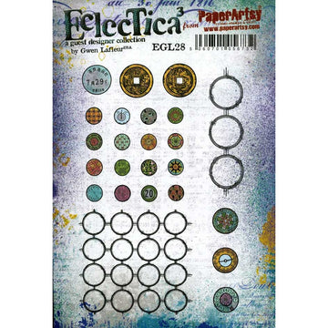 Eclectica Stamp Collection #28 by Gwen Lafleur, Grids Gone Wild - Circles