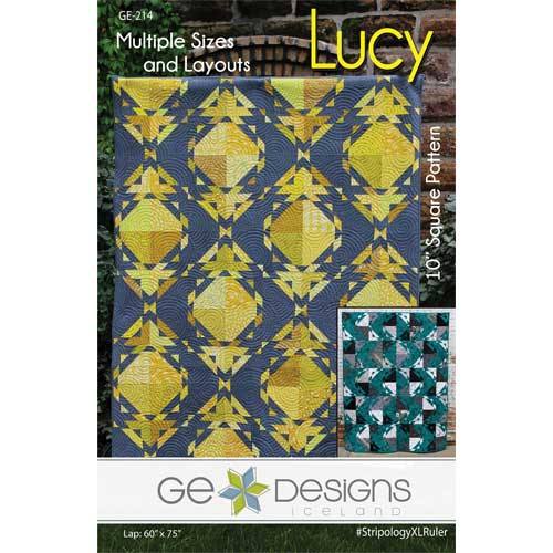 G E Designs – Lucy Quilt Pattern – Stripology Ruler – Crib To King – Fabric  Utopia
