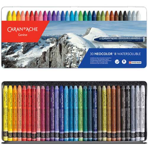 Caran d'Ache NEOCOLOR II Water-soluble Wax Pastels, set of 30 – Artistic  Artifacts