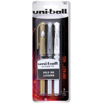 Uni-Ball Gel Impact Pens, 3 pack