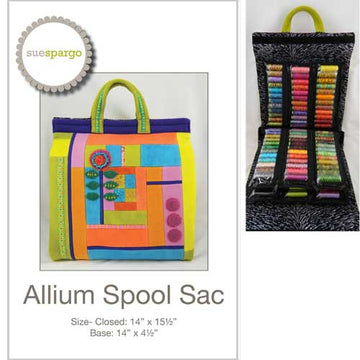 Allium Spool Sac pattern by Sue Spargo