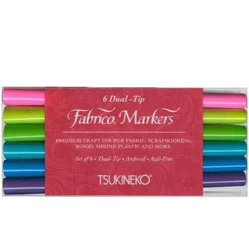 Fabrico Dual-Tip Markers, Pastel 6/pk – Artistic Artifacts