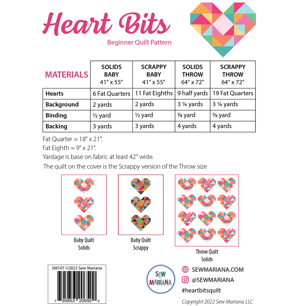 Heart Bits quilt pattern