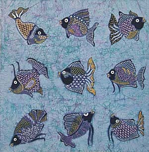 Fish Batik Fabric 