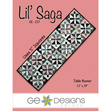 Lil' Saga Quilted Table Runner pattern by GE Designs