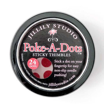 Poke-A-Dots Sticky Thimbles, Tin of 24