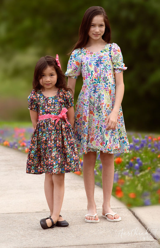 Dresses from Sally Kelly Fabrics