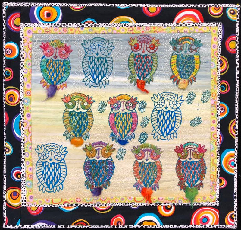 Wood Blocks & Modern Hand Stitching