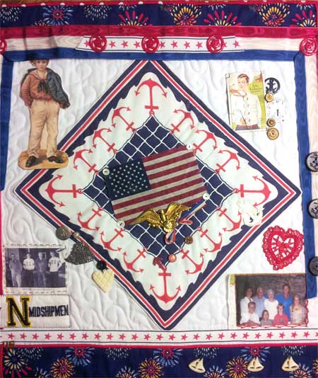 Mr. Buck's quilt, really finishe this time!