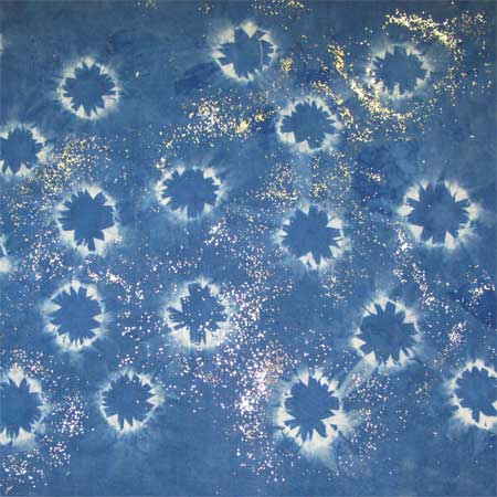 Click for a larger view of July Gula's finished fabric for the October Printed Fabric Bee