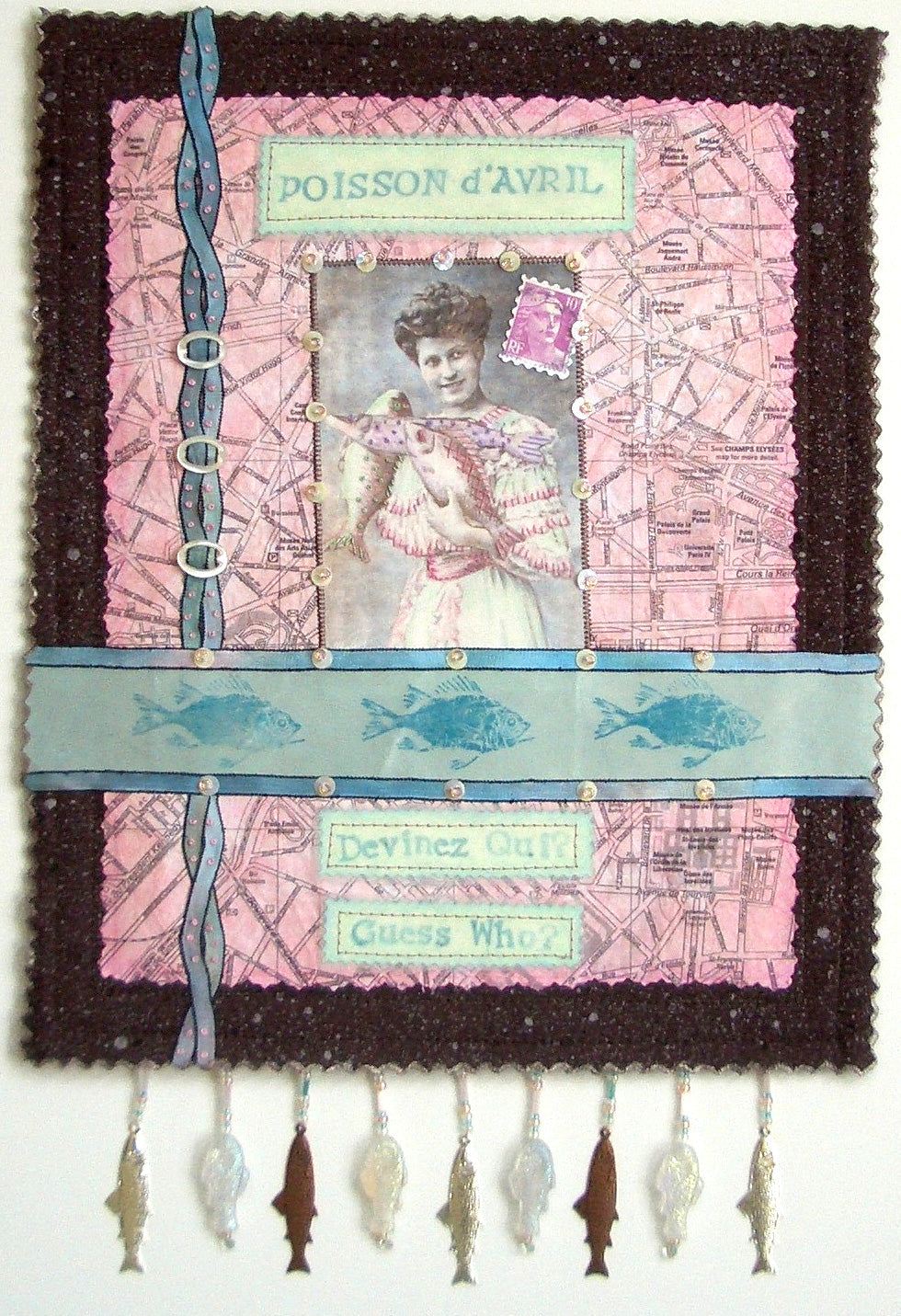 Diane Herbort Poisson d' Avril art quilt