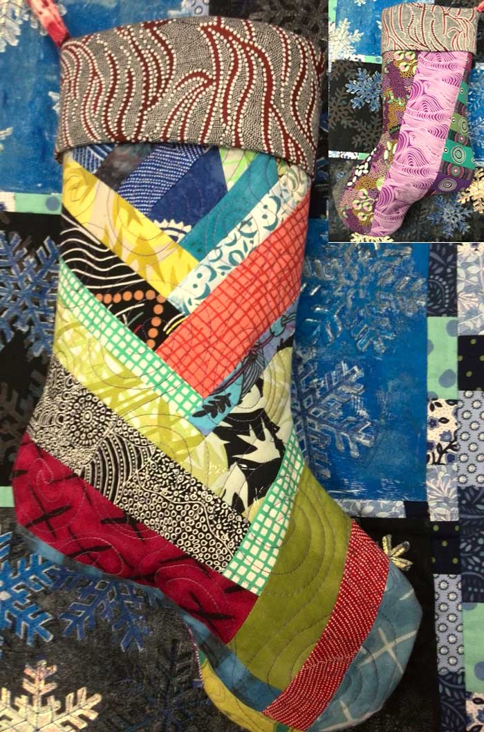 Judy Gula’s completed holiday stocking