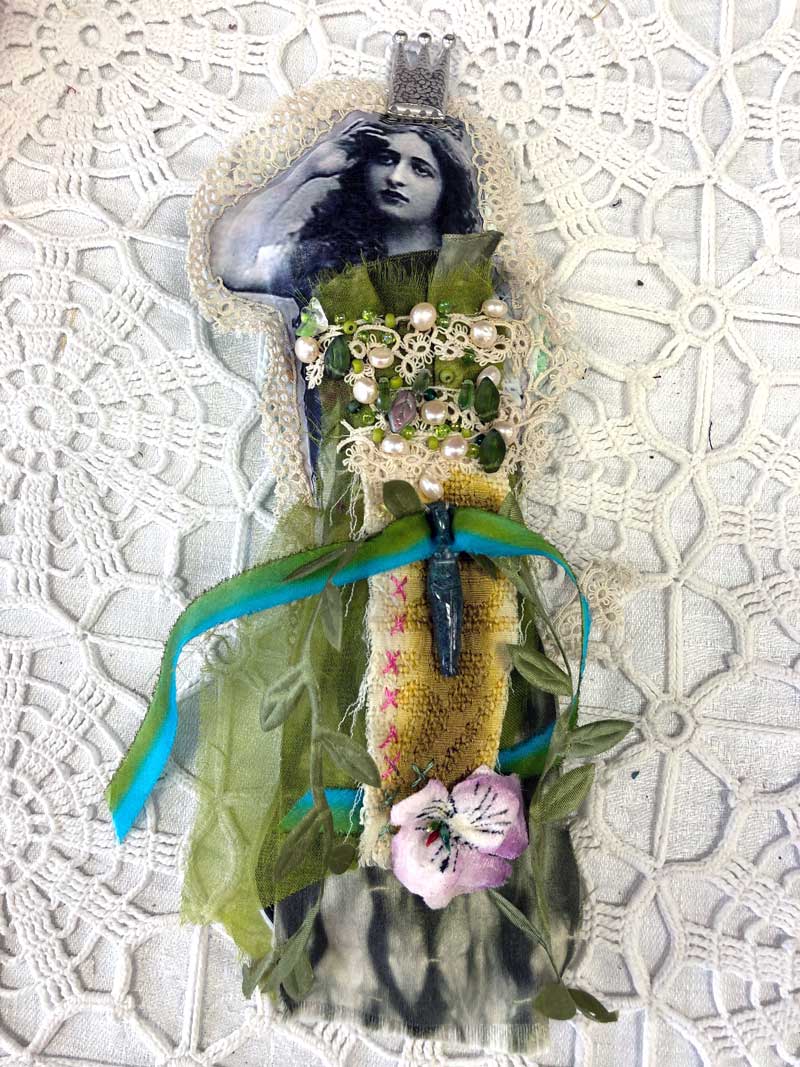 Judy Gula Fragment Doll, a project from The Ultimate Guide to Transfer Artist Paper by Lesley Riley