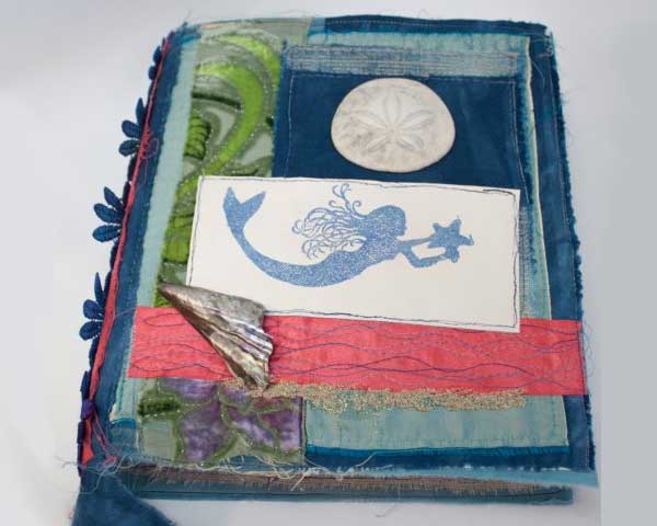 Mermaid journal by Liz Kettle of Textile Evolution