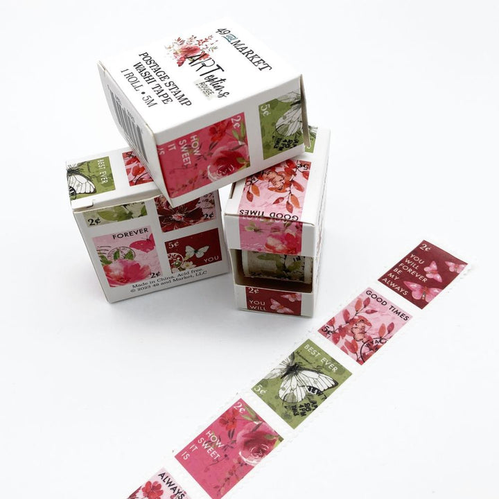 Postage Stamp Washi Tape - ARToptions Rouge
