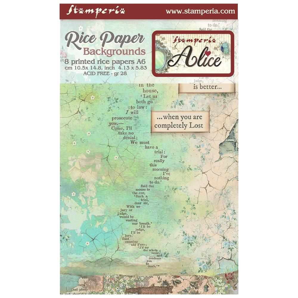 Alice - Rice Paper Backgrounds Pack (8 designs)