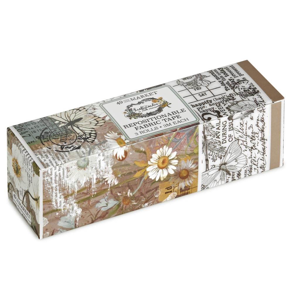 Box of floral fabric tape.