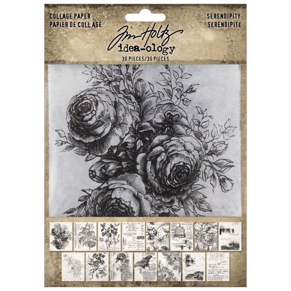 Serendipity Collage Paper from Tim Holtz, Idea-ology