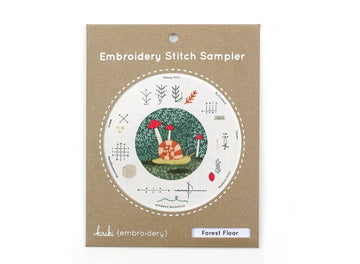 Embroidery Stitch Sampler - Forest Floor Embroidery Stitch Sampler - Forest Floor
