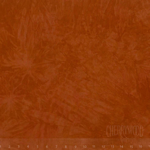 Cherrywood Hand-Dyed Cotton Fabric - Rust